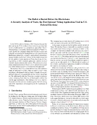 A Security Analysis of Voatz, the First Internet Voting Application Used in U.S