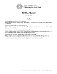 Don Pasquale Resources