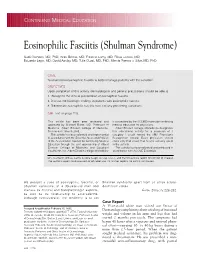 Eosinophilic Fasciitis (Shulman Syndrome)
