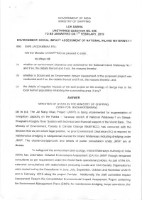Ministry of Environment, Forests & Climate Change (Moef&Cc) Has Concurred With