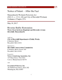 Notice of Intent – After the Fact