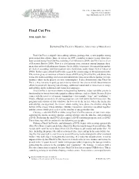 Review of Final Cut