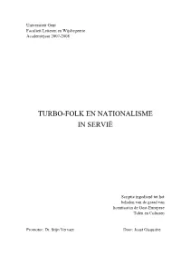 Turbo-Folk En Nationalisme in Servië