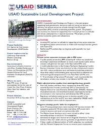 USAID Sustainable Local Development Project