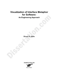 Visualization of Interface Metaphor for Software: an Engineering Approach