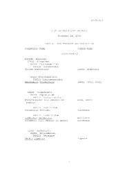 1 §4-71-6.5 LIST of RESTRICTED ANIMALS November 28, 2006