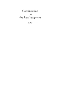 Continuation on the Last Judgment