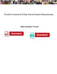 Frontline Commando D Day Android System Requirements