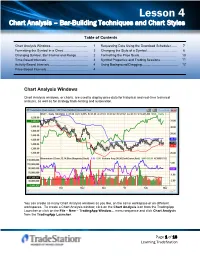 Lesson 4 Chart Analysis – Bar-Building Techniqueslesson and Chart Styles 4