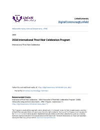2004 International Pinot Noir Celebration Program