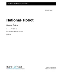 Rational Robot User's Guide