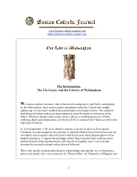 The Reformation, the Via Crucis, and the Calvary of Walsingham