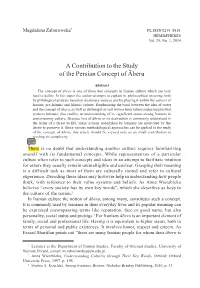 A Contribution to the Study of the Persian Concept of Âberu 113