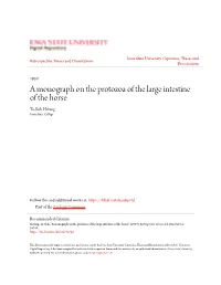 A Monograph on the Protozoa of the Large Intestine of the Horse Ta-Shih Hsiung Iowa State College