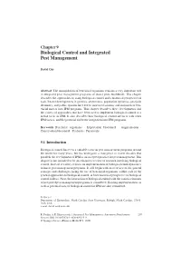 Chapter 9 Biological Control and Integrated Pest Management