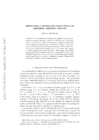 Definable Continuous Induction on Ordered Abelian Groups 3