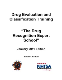 Drug Evaluation and Classification Training