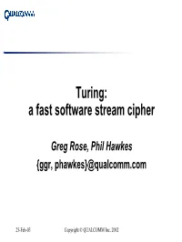 SOBER: a Stream Cipher Based on Linear Feedback Over GF\(2N\)