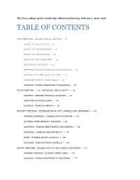 Table of Contents
