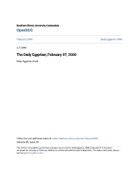 The Daily Egyptian, February 07, 2000