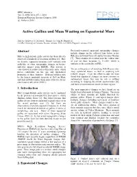 Active Gullies and Mass Wasting on Equatorial Mars