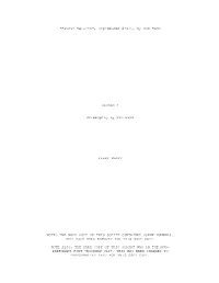 "Batman Returns", Unproduced Draft, by Sam Hamm
