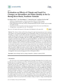 Evaluation on Effects of Climate and Land-Use Changes on Streamflow