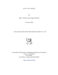 Kant and Lindahl