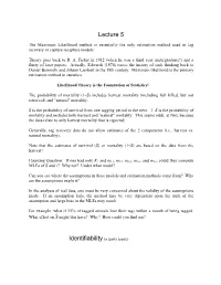 Lecture 5 Identifiability