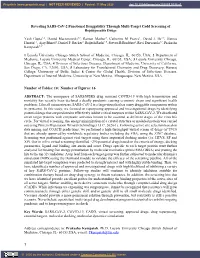 1 Revealing SARS-Cov-2 Functional Druggability Through Multi-Target