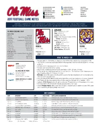 2017 Football Game Notes @Coachmattluke