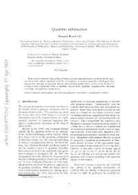 Arxiv:2103.07712V2 [Quant-Ph] 27 Apr 2021 Same Time, Einstein Podolsky and Rosen Pointed Tum Mechanics of Open Systems [9] (See Also [10])