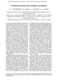 Continental Reactivation and Reworking: an Introduction