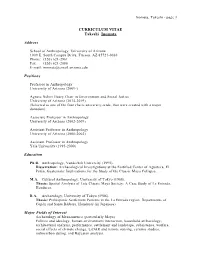CURRICULUM VITAE Takeshi Inomata Address Positions