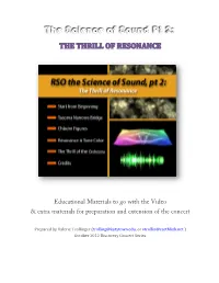 Educational Materials to Go with the Video & Extra Materials For