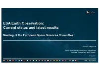 ESA / EO Presentation