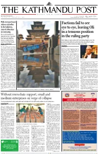 Factions Fail to See Eye to Eye, Leaving Oli in a Tenuous Position in The