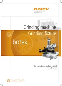 Grinding Fixture Botek