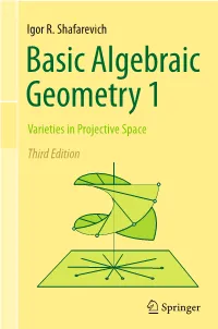 Igor R. Shafarevich Varieties in Projective Space Third Edition