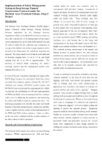 Implementation of Safety Management System in Deep Sewage Tunnels