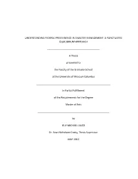 Understanding Federal Preeminence in Disaster Management: a Punctuated Equilibrium Approach