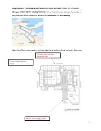 1 Map from Vancouver Convention Centre to SFU Downtown 515 West