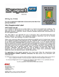 EPA SLN No. MS-090005