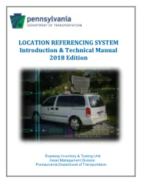 LOCATION REFERENCING SYSTEM Introduction & Technical Manual
