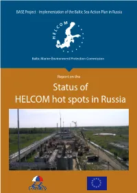 Report-On-The-Status-Of-HELCOM-Hot-Spots-In-Russia.Pdf