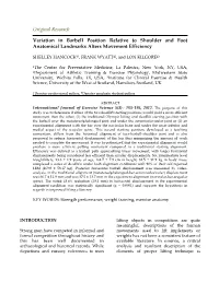 Variation in Barbell Position Relative to Shoulder and Foot Anatomical Landmarks Alters Movement Efficiency