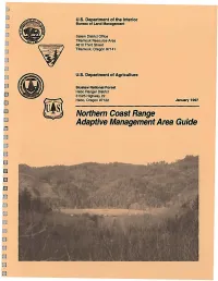 Northern Coast Range Adaptive Management Area Guide