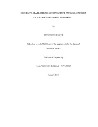 Solubility, Sea Properties, Effervescence and Ballast Design