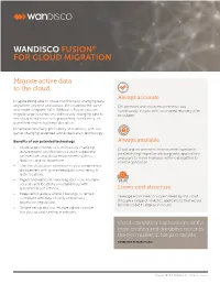 Wandisco Fusion® for Cloud Migration