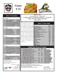 2016-17 Game # 32